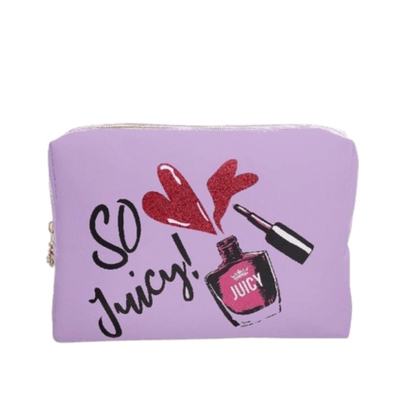 Juicy Couture Handbags - Juicy Couture light purple printed cosmetic bag